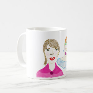 Zwei Damen Tasse