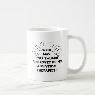Zwei Daumen .. Physiotherapeut Kaffeetasse