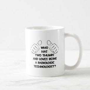 Zwei Daumen .. Radiologe Kaffeetasse