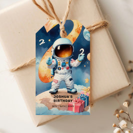 Zwei der Mond 2. Geburtstags-Party Geschenkanhänger