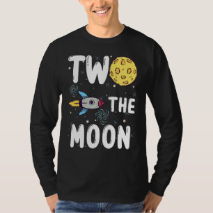 Zwei der Mond Kleinkind 2. Geburtstag für 2 Jahre T-Shirt