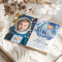 Zwei der Mond und das hintere Space Foto 2. Geburt