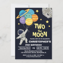 Zwei der Planeten Astronauten zum Geburtstag