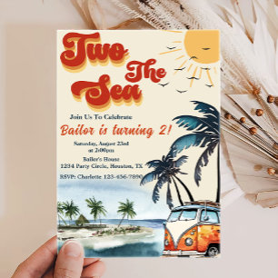 Zwei der Sea Surf Beach 2. Geburtstag Einladung