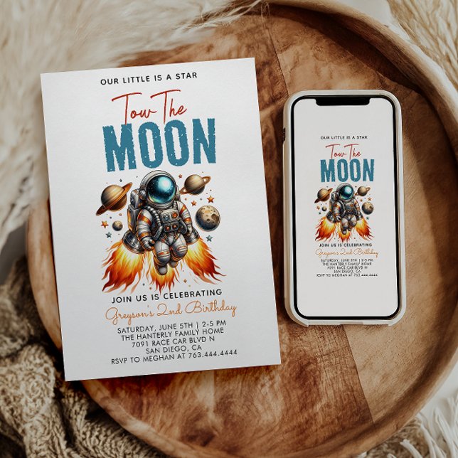 Zwei der zweitgrößten Weltraume des Mondes Einladung (Von Creator hochgeladen)