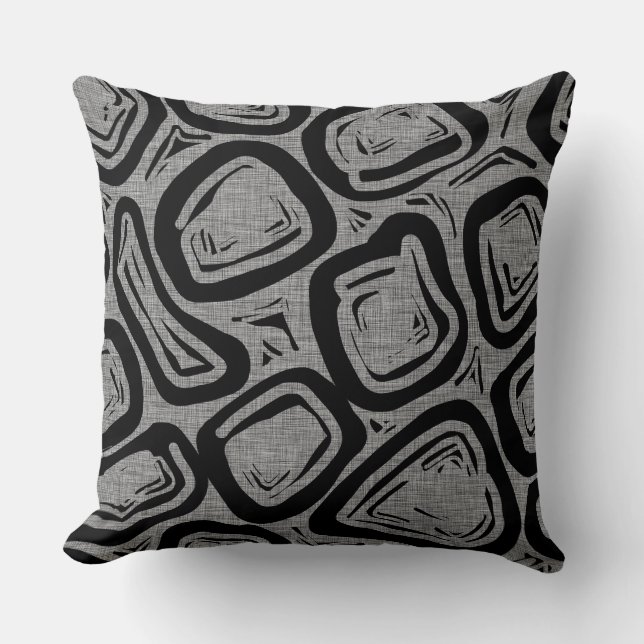 Zwei Designs aus der Mitte des Jahrhunderts modern Kissen (Vorderseite)