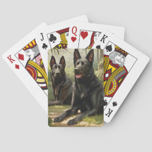 Zwei deutsche Hirten Spielkarten