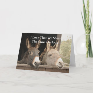 Zwei Donkeys teilen sich die gleiche Ansicht auf d Karte
