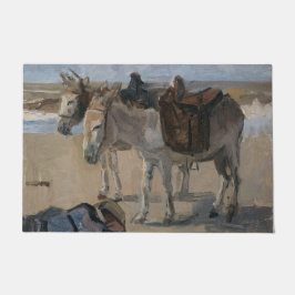 Zwei Donkeys (von Isaac Israels) Fußmatte