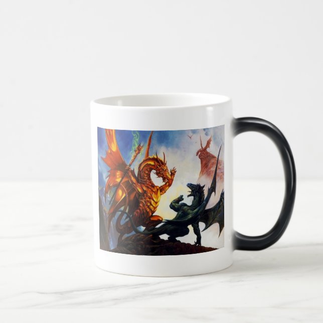 Zwei Drachen auf einer Tasse (Rechts)