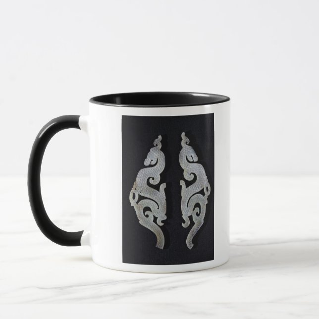 Zwei Drachen, c.475-221 BC Tasse (Links)