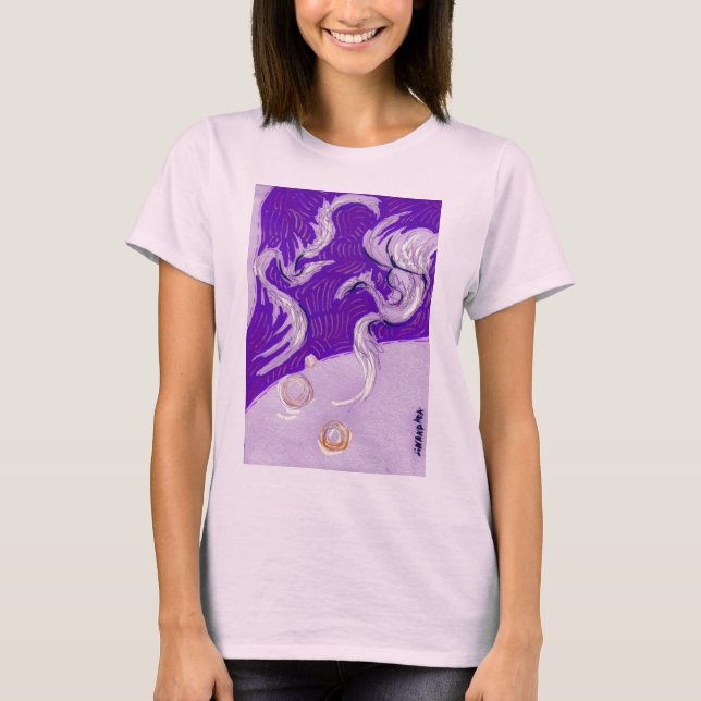 Zwei Drachen, drei Sonnen T-Shirt (Vorderseite)