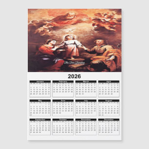 Zwei Dreifaltigkeiten Kalender 2026 Magnetkarte