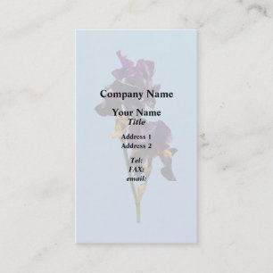 Zwei dunkle Lila Irische Visitenkarte