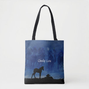 Zwei durchdachte Racehorse Foals Totasche Tasche