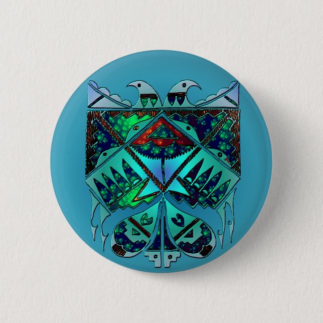 Zwei Eagles Knopf Button (Vorderseite)