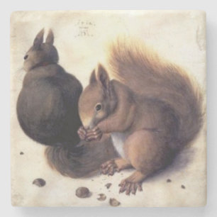 „Zwei Eichhörnchen“ von Albrecht Dürer Steinuntersetzer