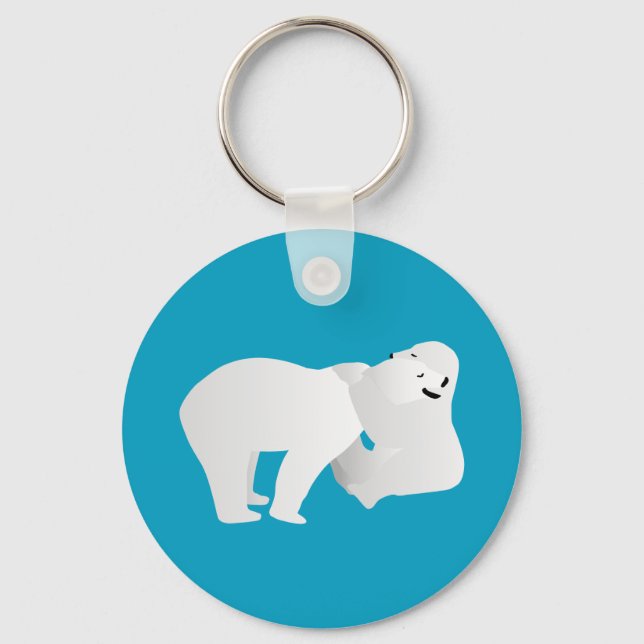 Zwei Eisbären Schlüsselanhänger (Vorderseite)
