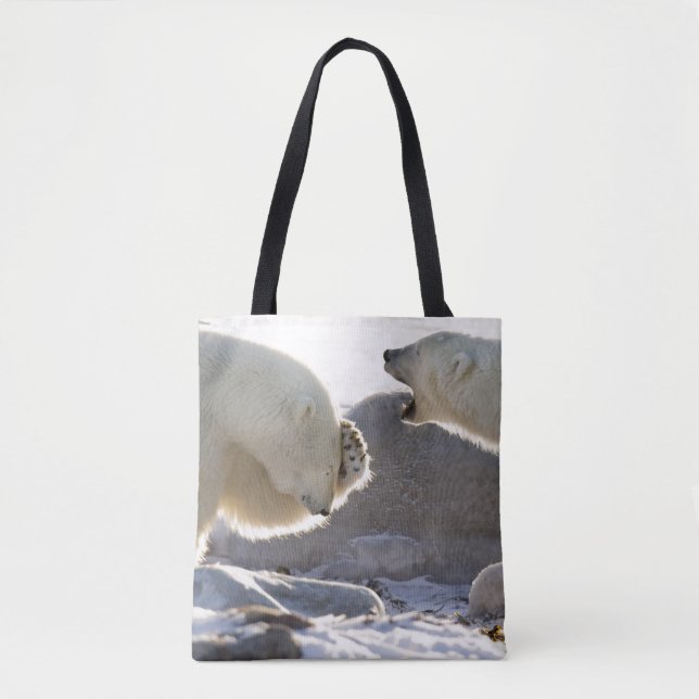 Zwei Eisbären Tasche (Vorderseite)