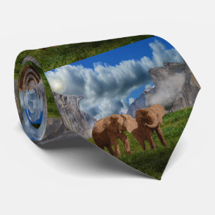 Zwei elegante Ölfarbe, Neck Tie Krawatte