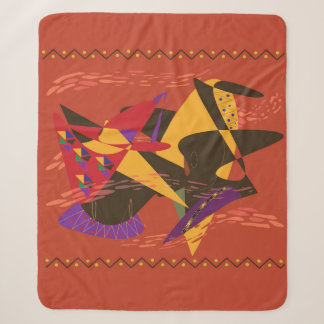Zwei elegante schwarze Frauen Sherpadecke