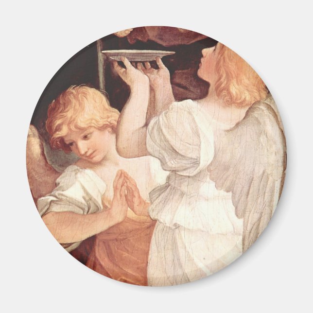 Zwei Engel, Guido Reni Christlich Barock Magnet (Vorne)