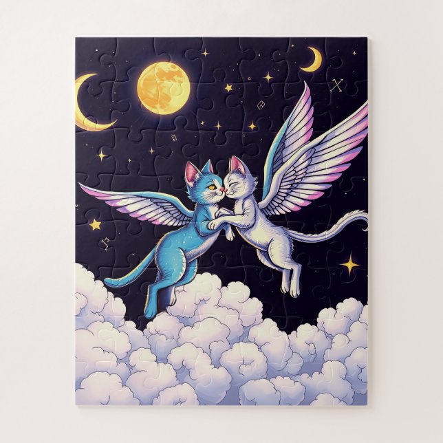 Zwei Engelkatzen (Vertikal)