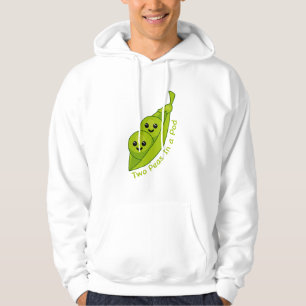 Zwei Erbsen in einem Pod Niedlich und sonnig T - S Hoodie