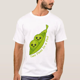 Zwei Erbsen in einem Pod Niedlich und sonnig T - S T-Shirt