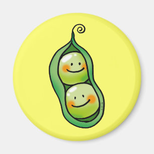 Zwei Erbsen in einer Hülle Magnet