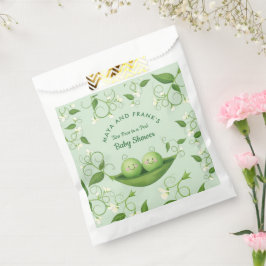 Zwei Erbsen in einer Pod-Baby-Dusche Geschenktütchen
