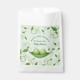 Zwei Erbsen in einer Pod-Baby-Dusche Geschenktütchen