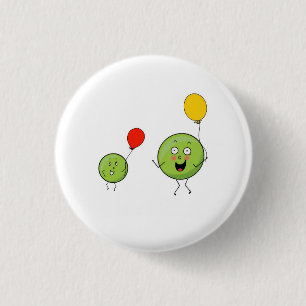 Zwei Erbsen, süße Erbsen-Them Button