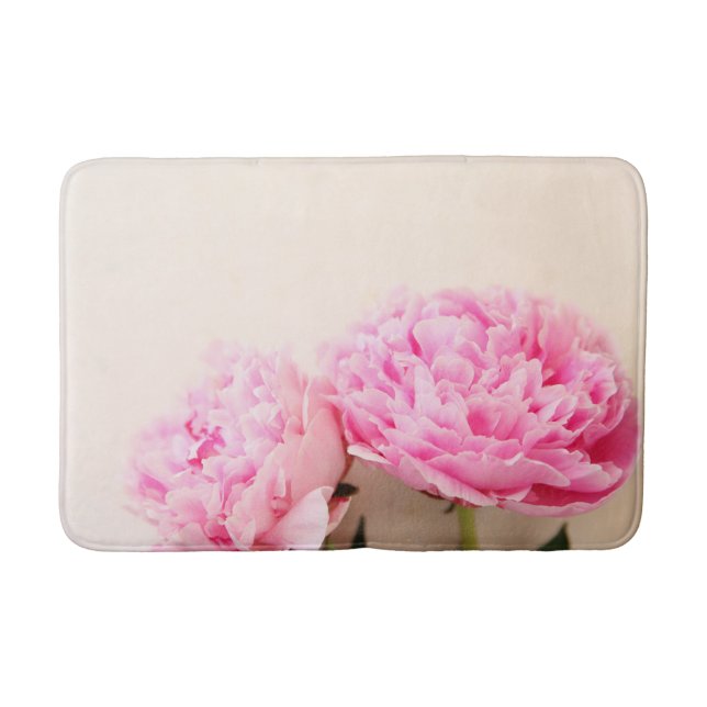 Zwei Erdnüsse rosa Badematte (Vorderseite)