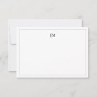 Zwei Erstklassiges Schwarzes Paar-Stationery