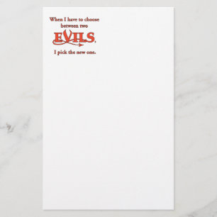Zwei Evils Briefpapier