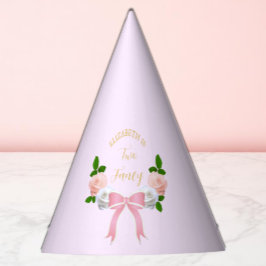 Zwei Extravagante Bow Floral Geburtstag Partyhütchen