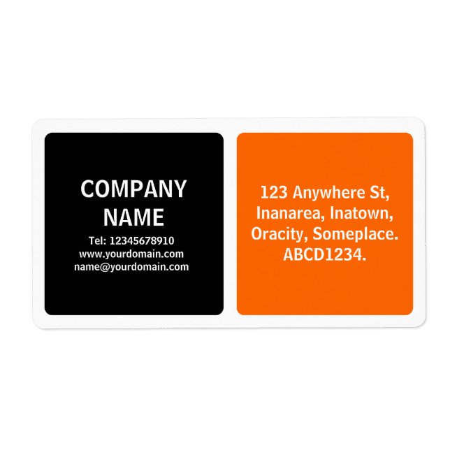 Zwei Farben - Schwarz und Orange (Vorne)