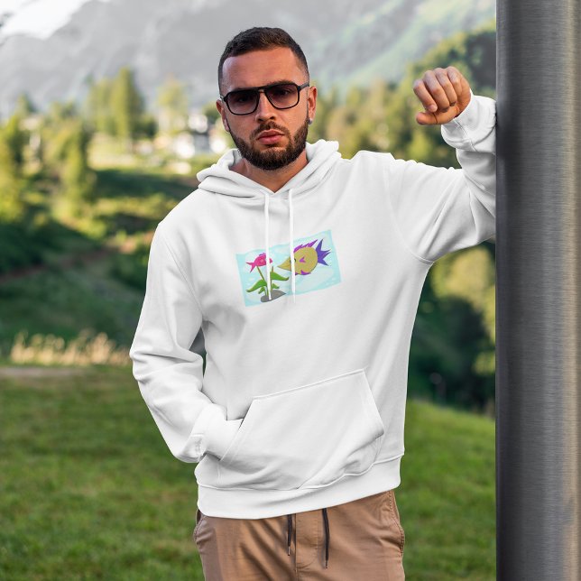 Zwei farbige Fische Hoodie (Von Creator hochgeladen)