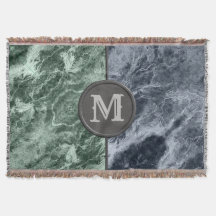 Zwei farbige Marmor-Monogramm - Wählen Sie Ihre Fa