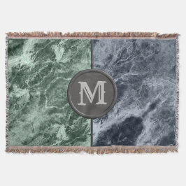 Zwei farbige Marmor-Monogramm - Wählen Sie Ihre Fa Decke