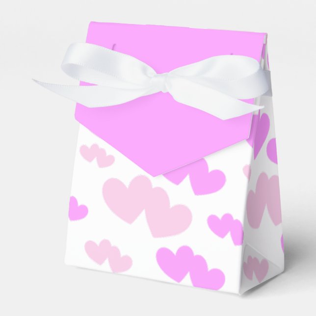 Zwei Farbtöne mit doppeltem Herzmuster Geschenkschachtel (Vorderseite)
