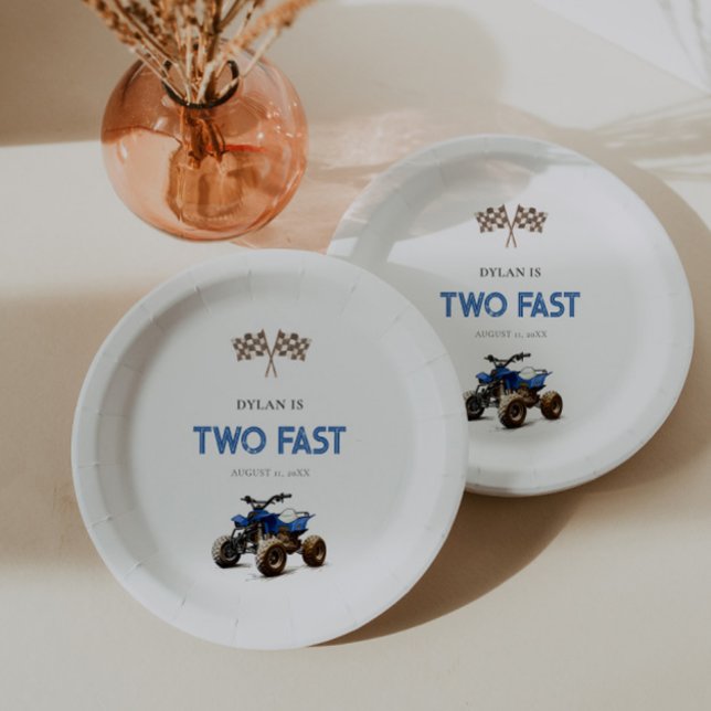 ZWEI Fast Blue 4 Wheeler Pappteller (Von Creator hochgeladen)