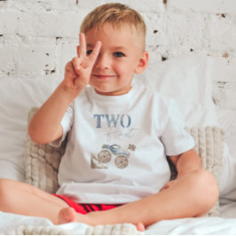 ZWEI Fast Blue Dirt Bike Geburtstag T - Shirt