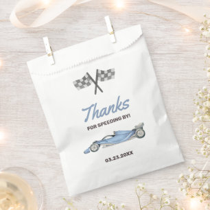 Zwei Fast Race Car 2. Geburtstagsparty Geschenktütchen