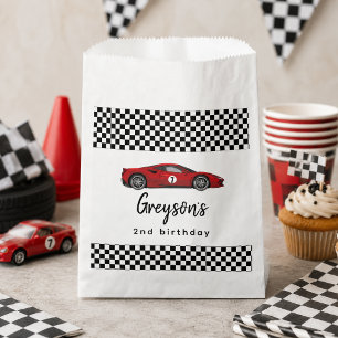 Zwei Fast Race Car Boy 2. Geburtstag Party Geschenktütchen
