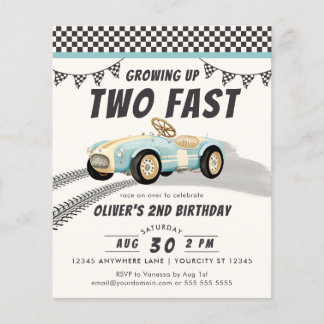 Zwei Fast Race Car Boys 2. Geburtstag Party Budget