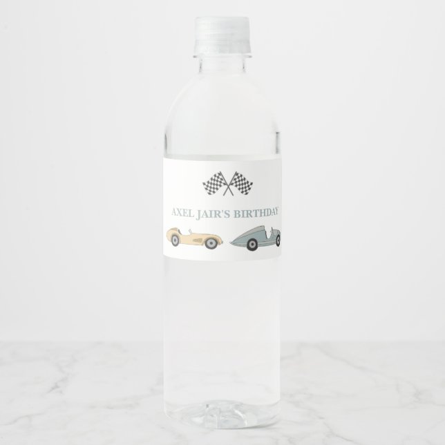 Zwei Fast-Wasser-Flaschenetikett (Vorderseite)