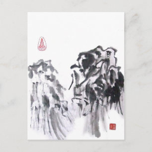 Zwei Felsspitzen Postkarte