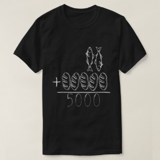 Zwei Fische fünf liebt Jesus Wunder T-Shirt